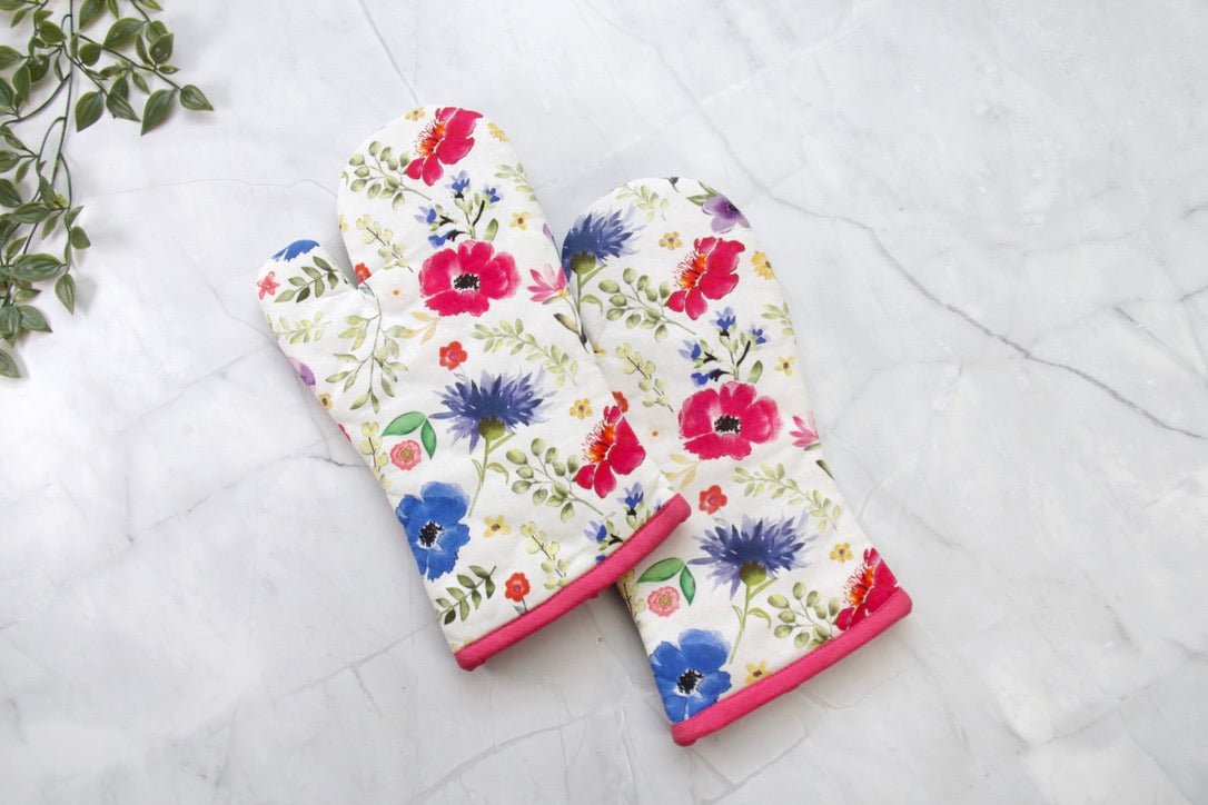 'Pixie Petals' Oven Mittens Set of 2