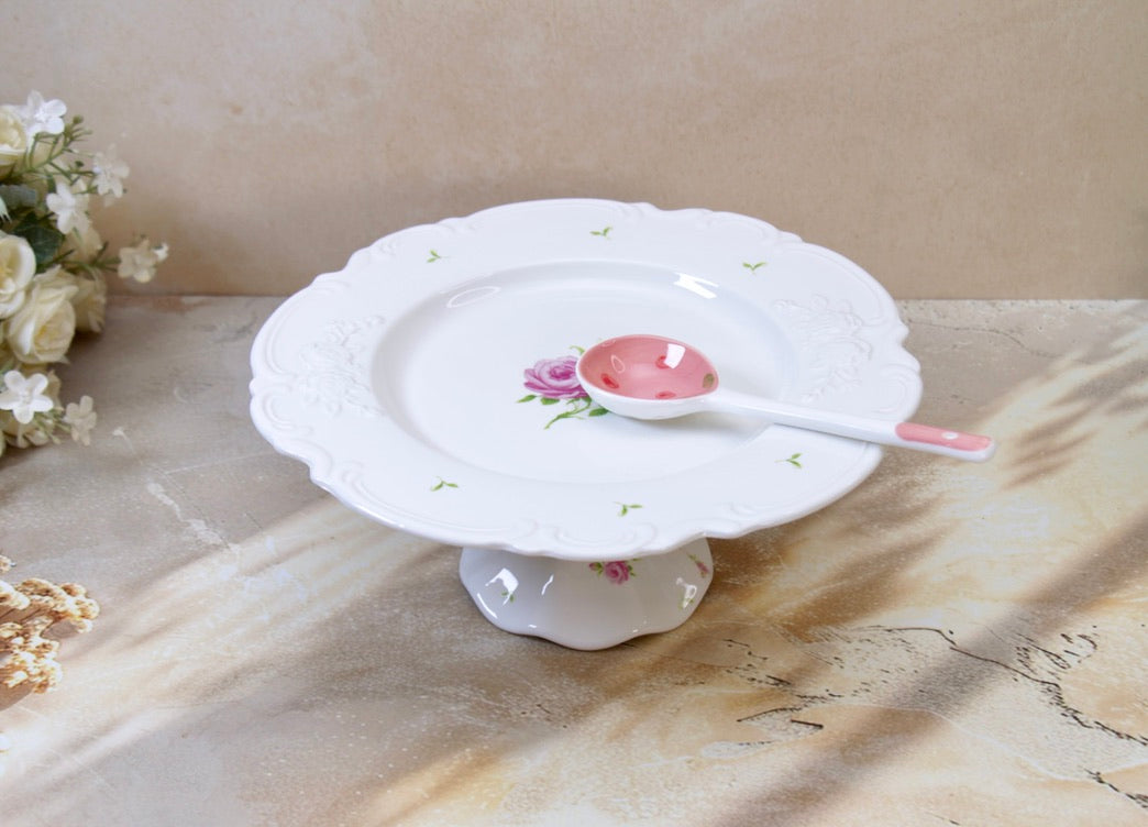 'Primrose' Ceramic Cake Stand, 10 Inches