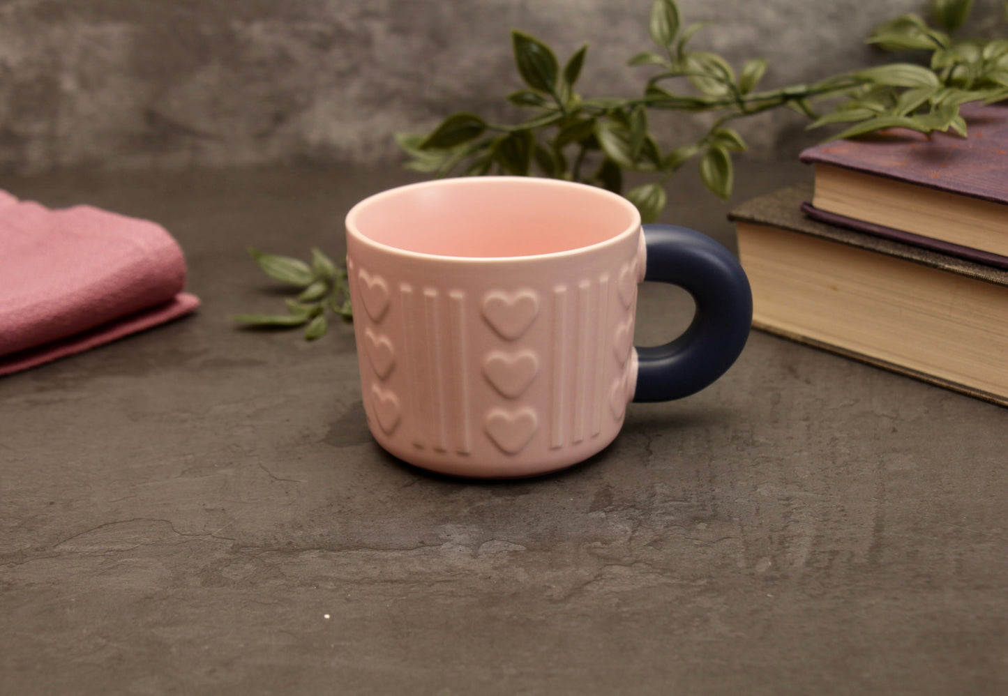 'Dawn' Ceramic Coffee Mug - Pink