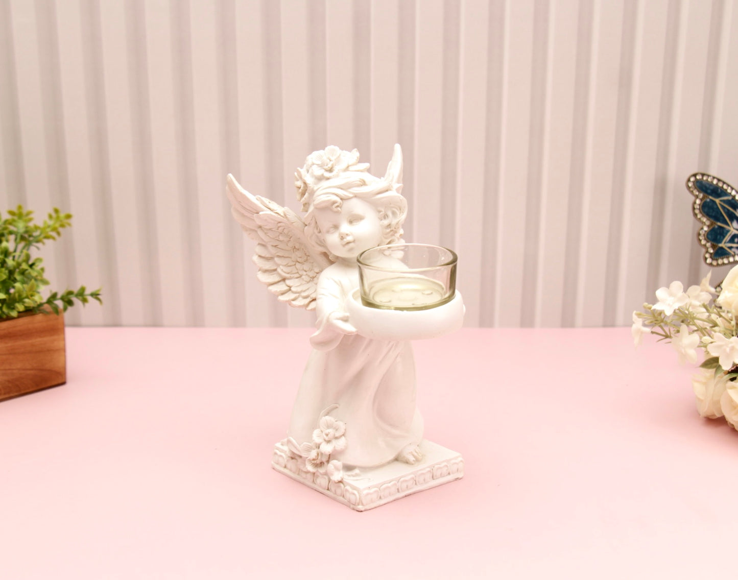 Summer Angel Candle Holder - To the Left