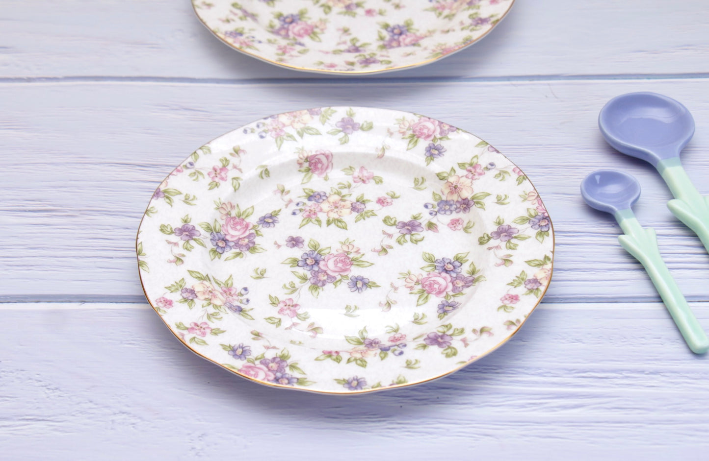 'Lilac' Ceramic Dessert Plate