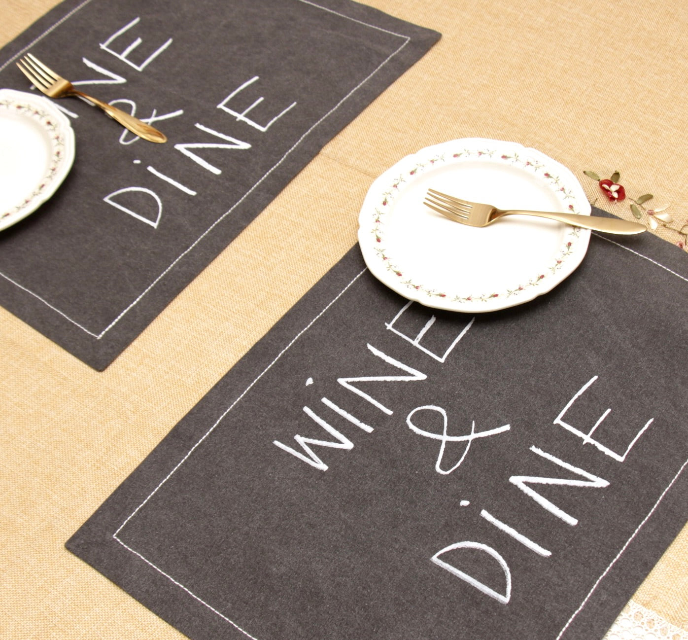 'Wine & Dine' Placemats - Set of 2