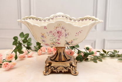 'Celestial Rose' Victorian Decorative Bowl