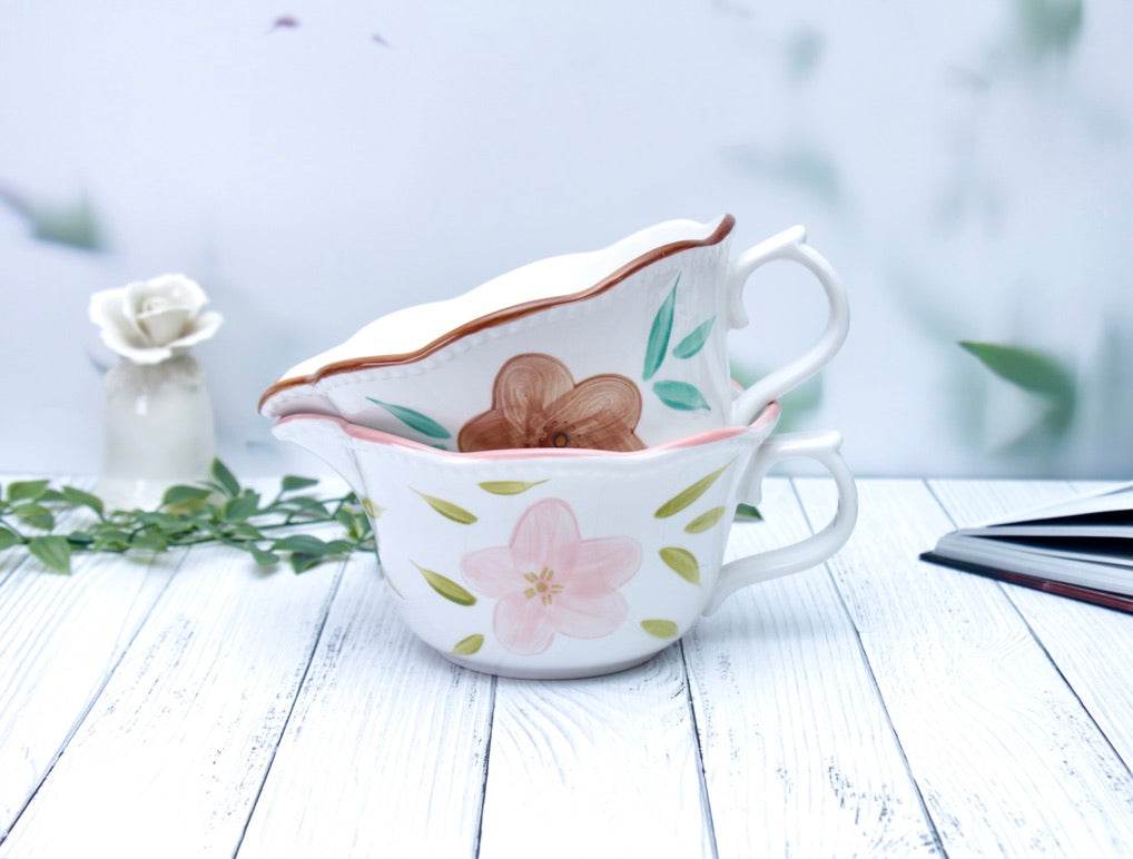 'Mabel' Ceramic Mixing Bowl, Pink