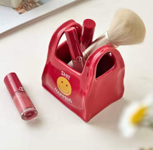 Quirky Ceramic Bowl | Organiser, Red