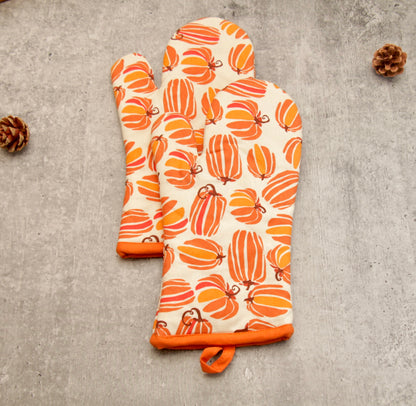 'Pumpkin' Oven Mittens Set of 2