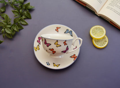 'Chrysalis' Ceramic Cup & Saucer Set Of 1