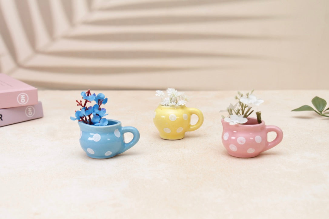 'Tiny Treasures' Mini Cup Fridge Magnets, Set of 3