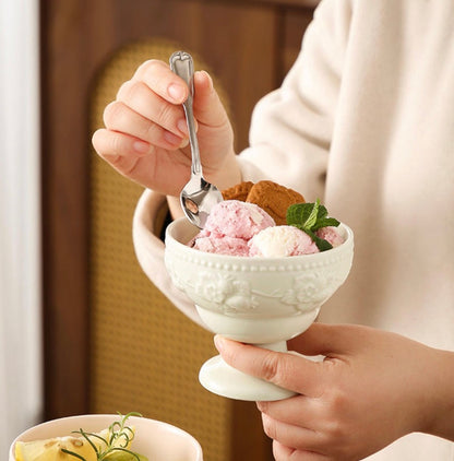 'Bridget' Ceramic Pastel Ice Cream Bowls | Set of 3