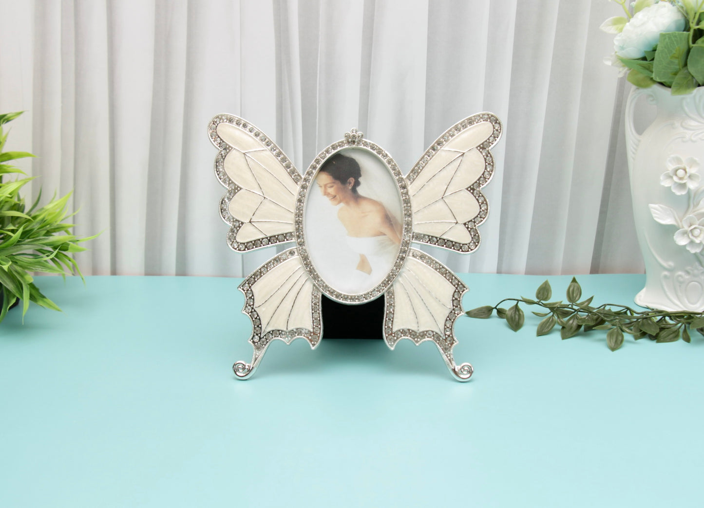 'White Butterfly' Photo Frame