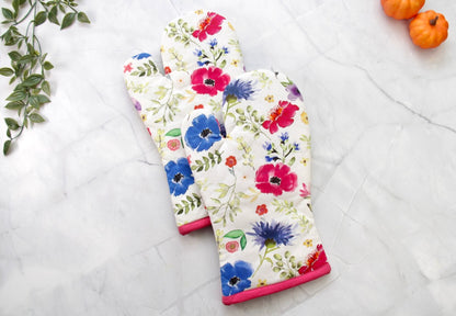 'Pixie Petals' Oven Mittens Set of 2