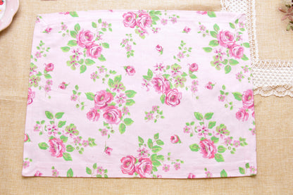 'Pink Roses' Floral Placemats - Set of 2