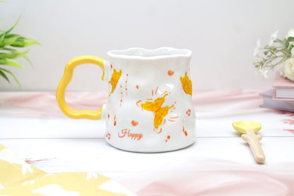 'Buttercup' Ceramic Coffee Mug, Yellow
