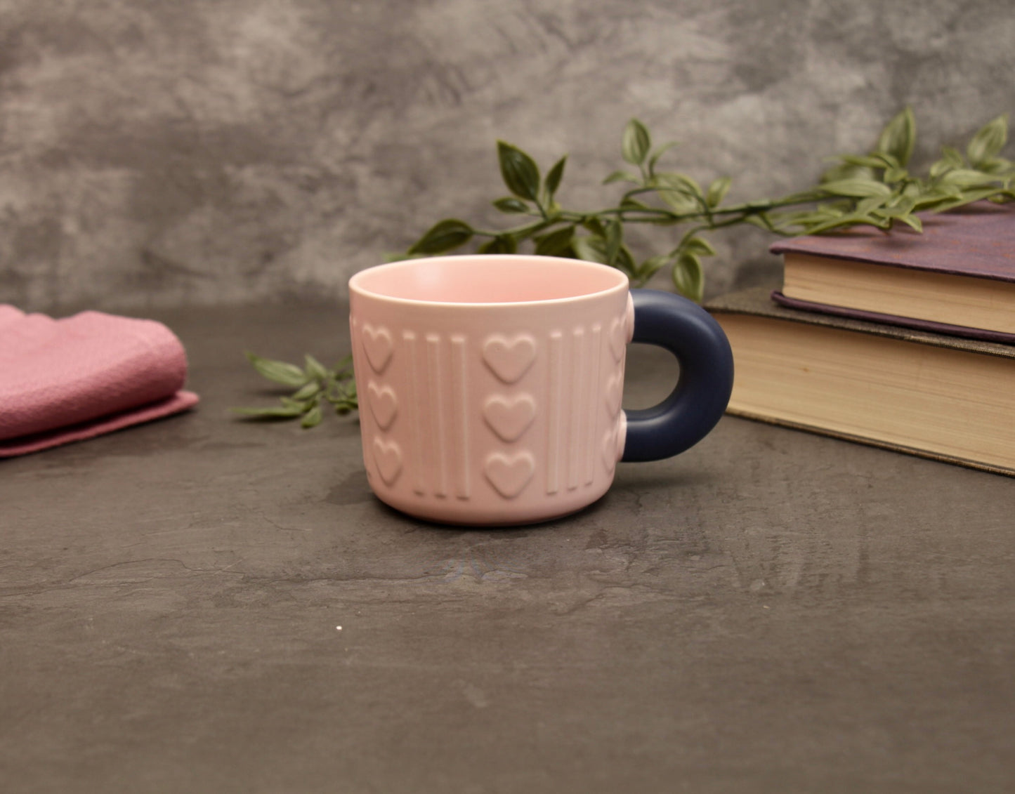 'Dawn' Ceramic Coffee Mug - Pink