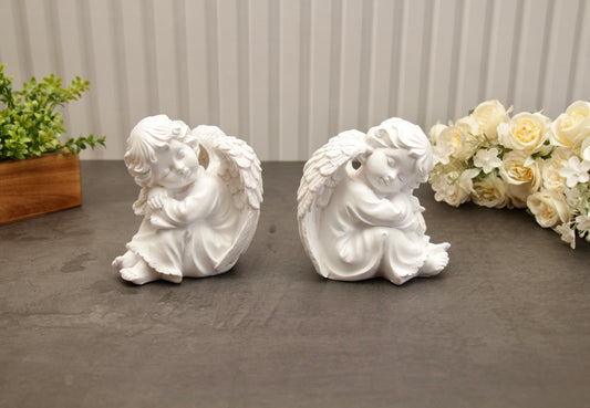 Baby Angel Sitting - Set of 2