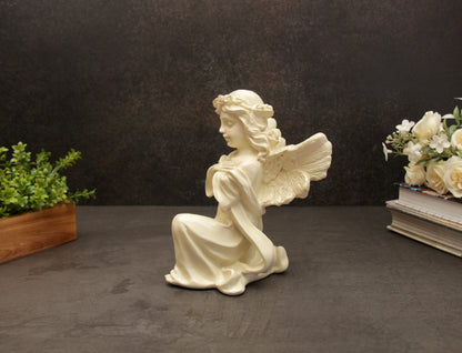 Celeste Angel Statue - Off White