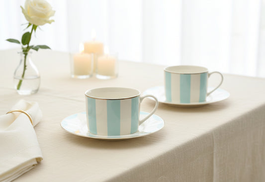 'Tiffany' Ceramic cup & Saucer Set Of 1