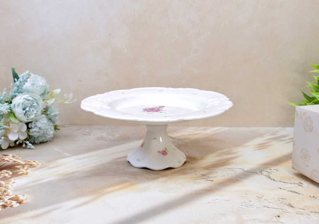 'Primrose' Ceramic Cake Stand, 10 Inches