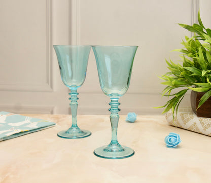 'Sapphire' Pristine Blue Glasses - Set of 2