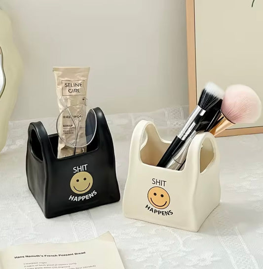 Quirky Ceramic Bowl | Organiser, Black