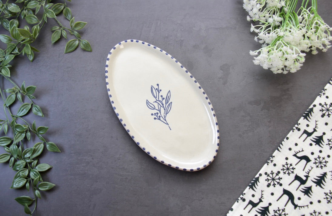 'Wilderberry' Ceramic Oval Platter