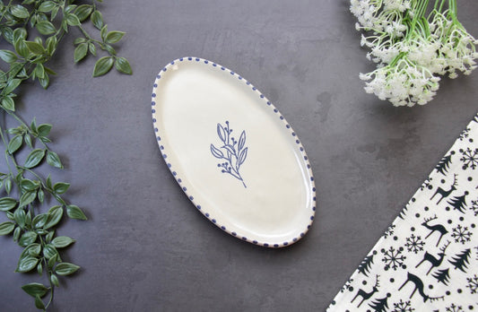 'Wilderberry' Ceramic Oval Platter