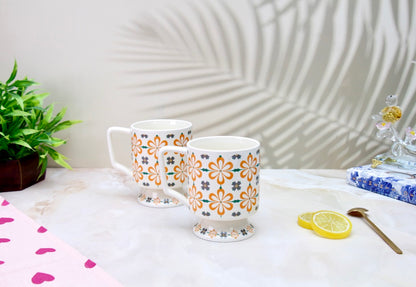 'Moroccan' Ceramic Coffee Mug, Orange