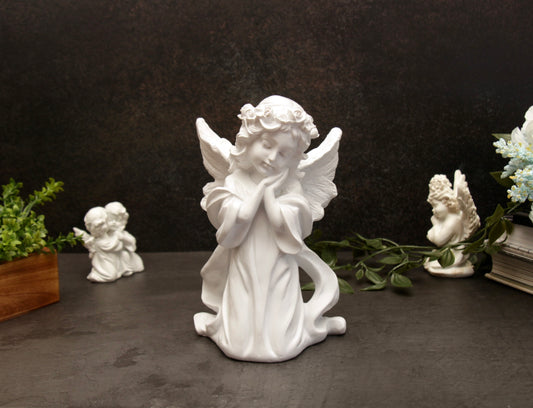 Ariel Angel Figurine - White