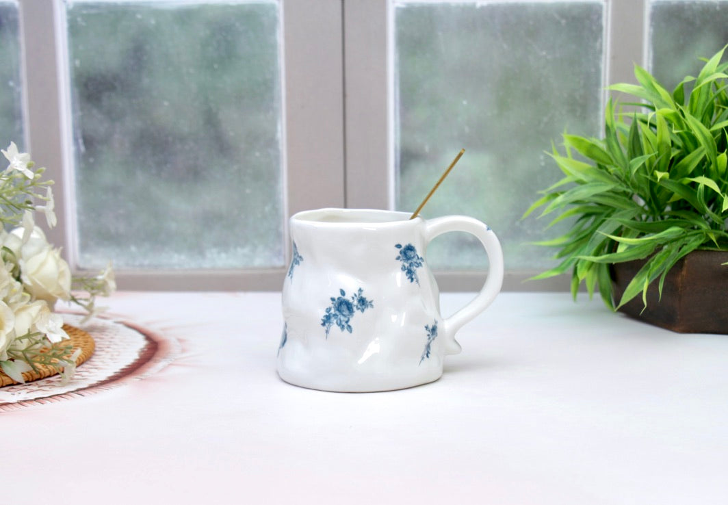 'Zara' Ceramic Coffee Mug, White