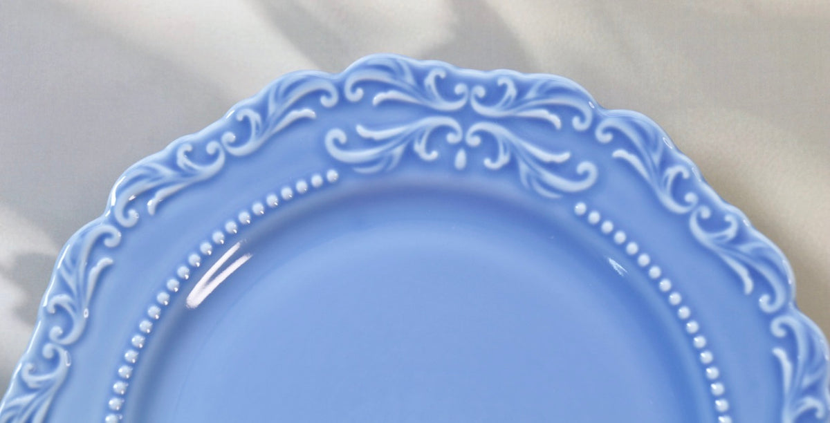 'Mirabelle' Blue Ceramic Dessert Plate, 21 cm