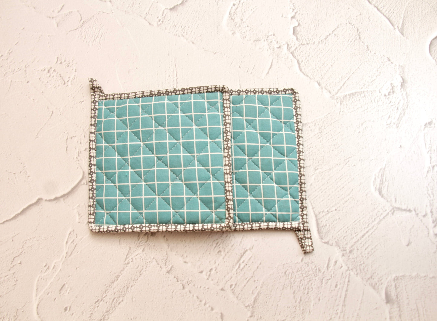 'Teal' Pot Holder Set of 2