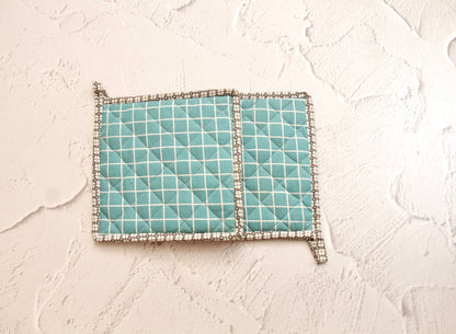 'Teal' Pot Holder Set of 2