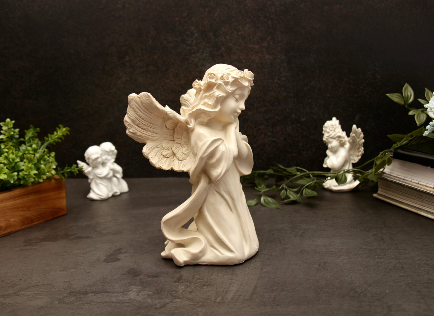 Ariel Angel Figurine - Off White