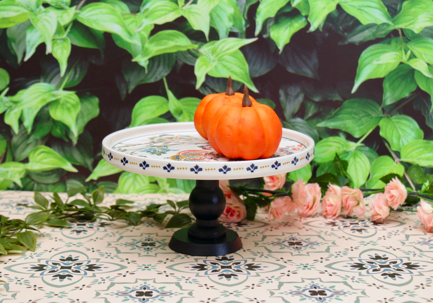 'Meadows' Ceramic Cake Stand, Small