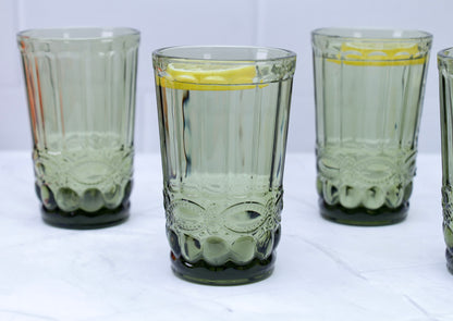 'Brooklyn' Glass Tumblers, Set Of 4 - Green