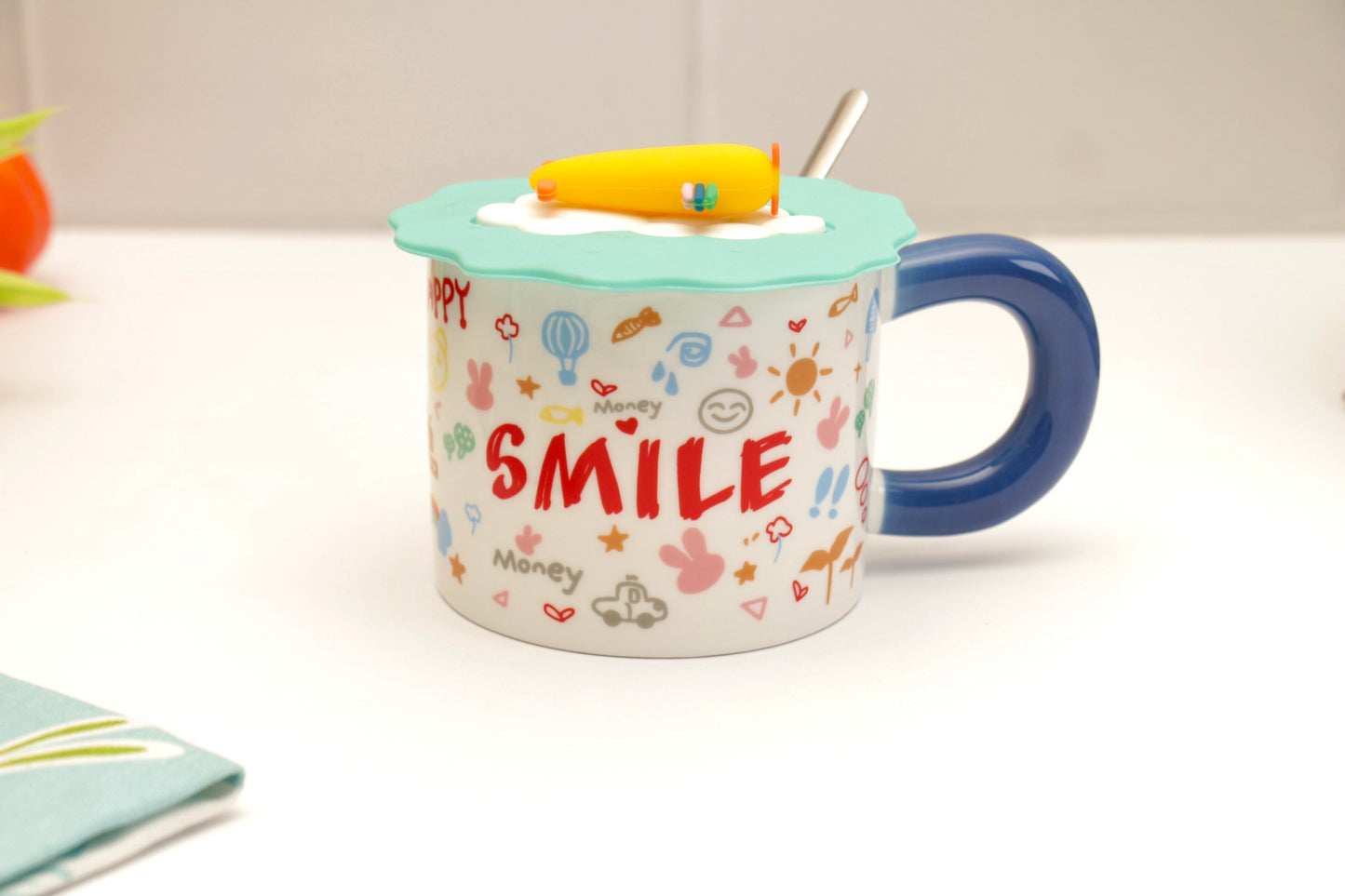 'Sunshine' Ceramic Coffee Mugs - Smile