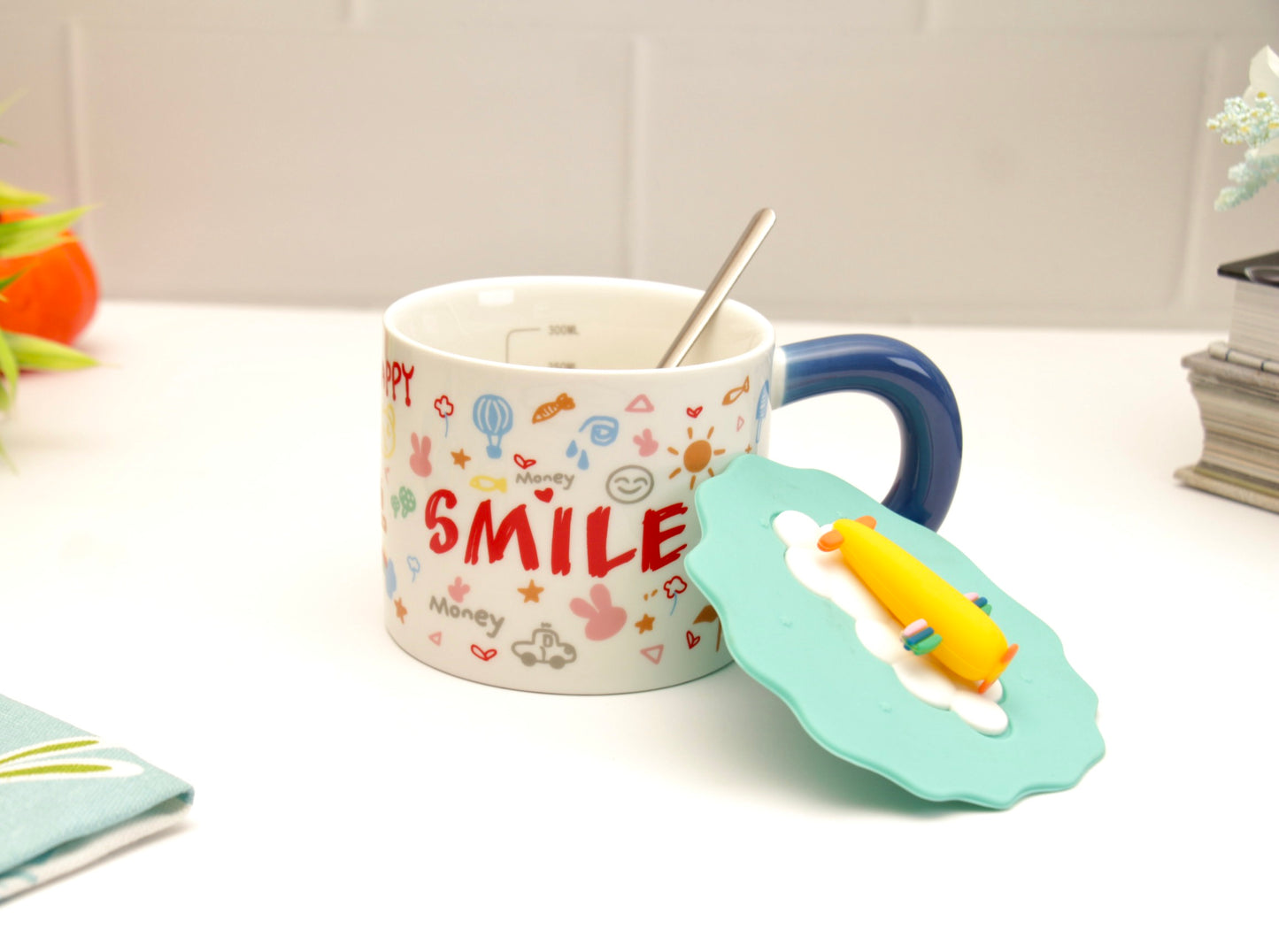 'Sunshine' Ceramic Coffee Mugs - Smile