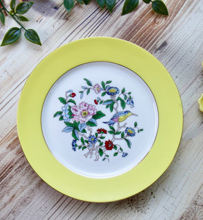 'Celine' Ceramic Dessert Plate, Yellow