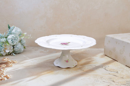 'Primrose' Ceramic Cake Stand, 10 Inches