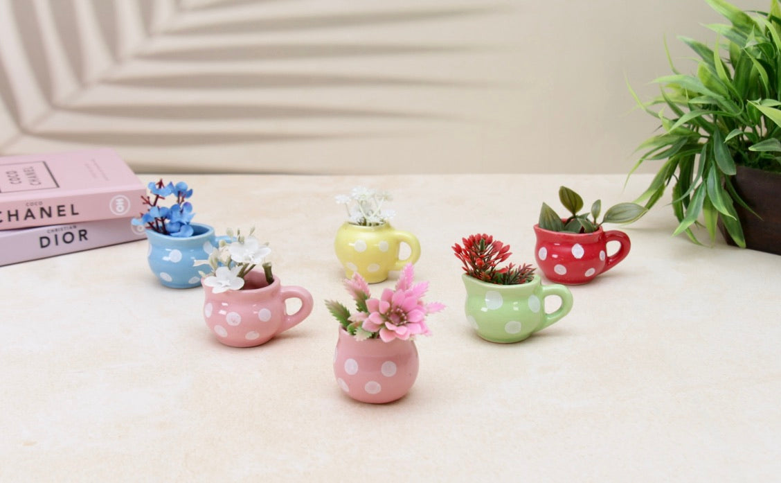 'Tiny Treasures' Mini Cup Fridge Magnets, Set of 3