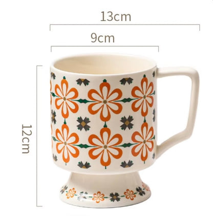 'Moroccan' Ceramic Coffee Mug, Orange
