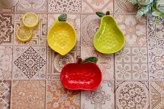 'Fruit Boulevard' Ceramic Sauce/Condiment Dish, Set of 3