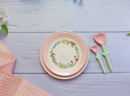 'Blossom' Pink Dessert Plates, Set of 2