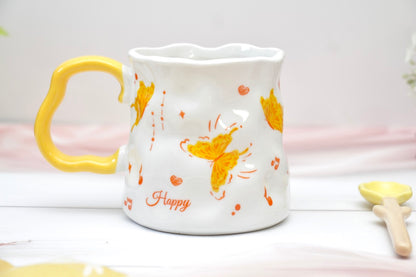 'Buttercup' Ceramic Coffee Mug, Yellow