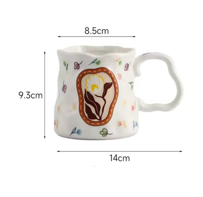 'Florence' Ceramic Coffee Mug, White