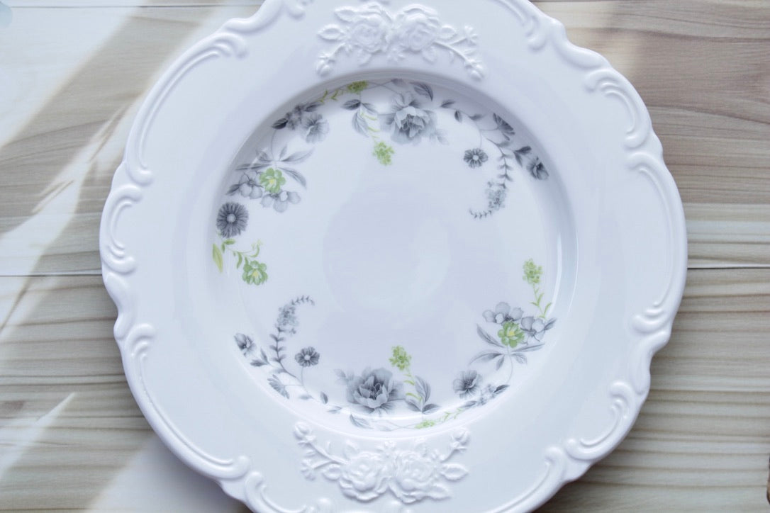 'Astrid' Ceramic Dinner Plate, Grey