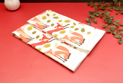 'Maple' Printed Kitchen Towels, Set of 2