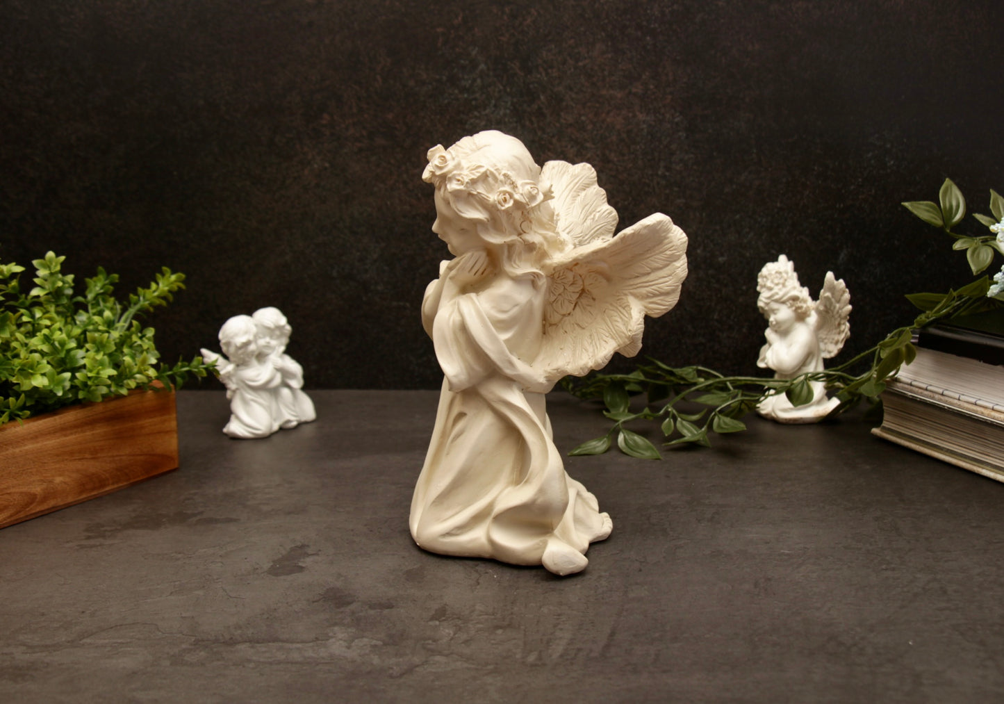 Ariel Angel Figurine - Off White