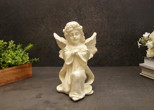 Celeste Angel Statue - Off White