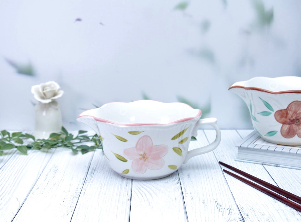 'Mabel' Ceramic Mixing Bowl, Pink
